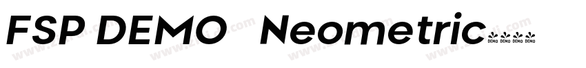 FSP DEMO   Neometric字体转换